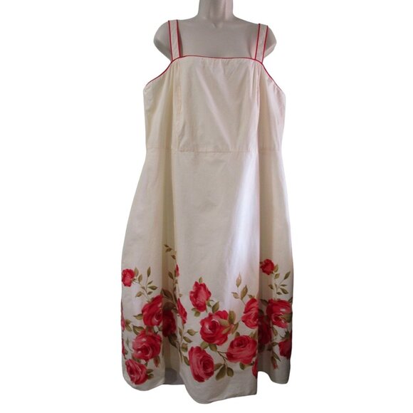 Jessica Howard Woman Dresses & Skirts - Jessica Howard Woman 22W Rose Sundress Boned Bodice Fully Lined EUC